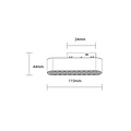 Optonica LED Magnetic Linear ANTI-GLARE Floodlight 48V 6W 3000K - M05 - Ideaal voor sfeervolle verlichting