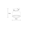 Optonica LED Magnetic Downlight 48V 7W 3000K - M05 - Create a warm atmosphere in your space