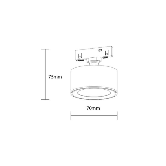 Optonica LED Magnetic Downlight 48V 7W 3000K - M05 - Schaffen Sie eine warme Atmosphäre in Ihrem Raum