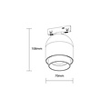 Optonica LED Magnetic ZOOMABLE Spotlight 48V 10W 3000K - Ideal for targeted lighting
