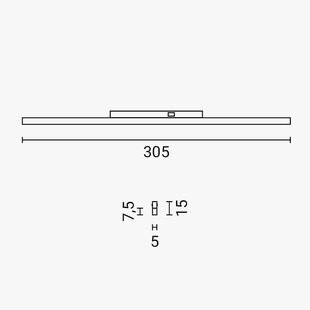 LED Magnetic Linear GRILLE Light 48V 7W 3000K - M05