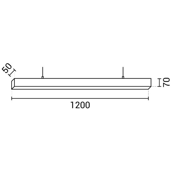 Optonica LED Linear Suspended Light Linkable 5 Years Warranty - Iluminación ideal para cualquier espacio
