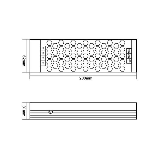 Optonica Fuente de Alimentación LED 24V Metal 3 Años de Garantía - Alimentación confiable para todas sus aplicaciones LED