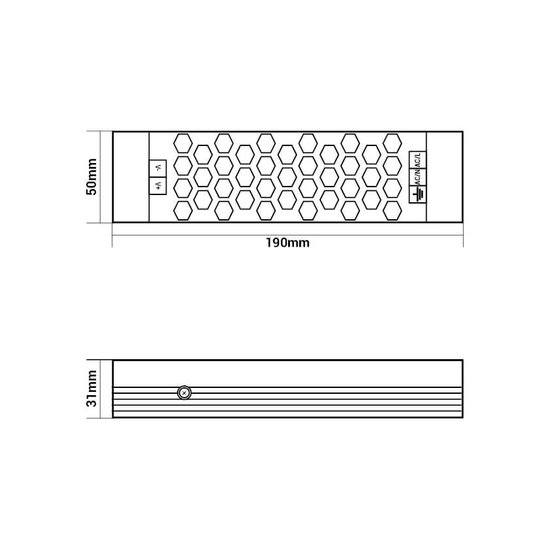 Optonica LED-Netzteil 24V Metall 3 Jahre Garantie - Zuverlässige Stromversorgung für alle Ihre LED-Anwendungen