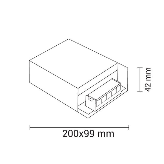 Optonica LED Strip Power Supply Metal - Alimentación fiable para tiras LED