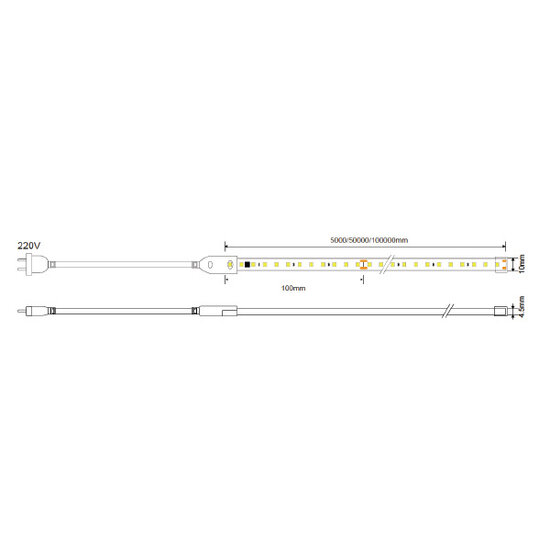 Optonica LED Strip 2835 220V - Crea un ambiente cálido en tu espacio