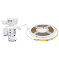 Optonica LED STRIP SET Fuente de Alimentación 24V + Control Remoto + Bobina LED COB 5M 360 SMD/M - Crea la atmósfera perfecta con luz blanca cálida regulable