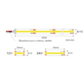 Optonica LED Strip COB 12V 8mm 480LEDS 6000K - Create a Bright and Modern Atmosphere