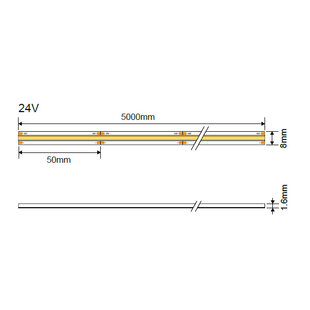 LED COB Strip 24V 320 LEDs
