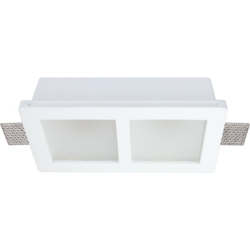 Ceiling Fitting Trimless Recessed Square Frosted Glass