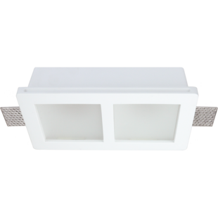 Ceiling Fitting Trimless Recessed Square Frosted Glass