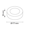 Optonica LED Surface Round Panel CCT Change Colour - Cambia el ambiente con cambio de color