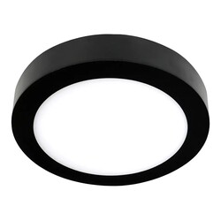 Fluke LED Deckenleuchte rund schwarz Ø30 cm 3000K