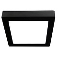 Fantasia Fluke lámpara de techo LED, cuadrada, negra, 30 cm, 24 W, luz blanco cálido 3000K, LED integrado