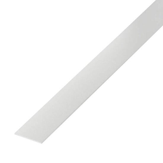 Fantasia OUTLET - Infinitus LED profile recessed, 1 metre, 22 x 11 mm, white aluminium with plexiglass cover, strip not included