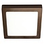 Fantasia Fluke square LED ceiling light in brushed bronze, 18 W, 3000 K warm white, 23.5 cm
