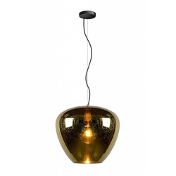 OUTLET - Soufian pendant light glass gold with drop shapes, E27