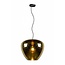 LUCIDE OUTLET - Lámpara colgante Soufian de cristal dorado con pantalla en forma de gotas, diámetro 40 cm, altura 34 cm, casquillo E27, bombilla no incluida