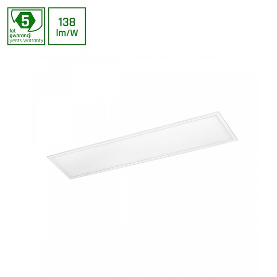 Spectrum LED ALGINE PANEL BACKLIGHT WITH PHILIPS DRIVER 40W CW 230V 12DG IP20 300x1200x26 WHITE - Ideal lighting for any space