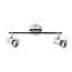 Fantasia OUTLET - Plafonnier Rivera 2 lumières chrome, GU10 LED 5W dimmable 2700K, IP44 résistant à l'humidité, 400 lumens
