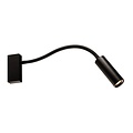 Fantasia OUTLET - Lopal LED wall lamp black, adjustable, 4.5W COB LED, 300 lumen, 2700K, dimmable, IP20