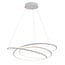 Fantasia OUTLET - Boa suspension LED spirale, blanche, 88W dimmable, 3080 lumens, 3000K blanc chaud, Ø73 x H120 cm, classe énergétique E
