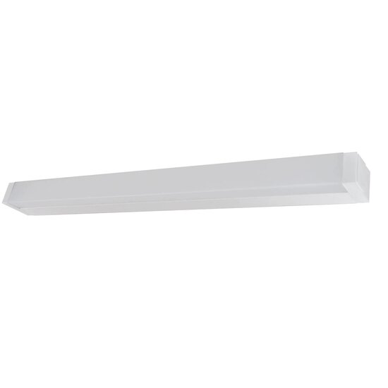 Fantasia OUTLET - Skeeler LED wall light in white aluminium with plexi shade, 12W, 847 lumen, 3000K warm white light, IP20, 605 x 58 x 40 mm