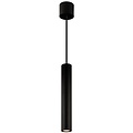 Fantasia OUTLET - Lopal LED pendant light black aluminium cylinder 250 x 34.5 mm, 4W COB LED 360 lumen, 2700K warm white, dimmable, IP20