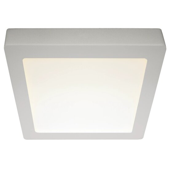Fantasia Fluke square LED ceiling light in white, 24 W, 3000 K warm white light, 30 cm