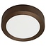 Fantasia Fluke plafón redondo en bronce cepillado, LED integrado 12W, 3000K blanco cálido, Ø17,5 cm