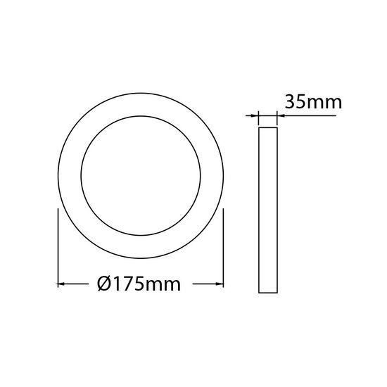 Fantasia Fluke round ceiling lamp in brushed bronze, 12W integrated LED, 3000K warm white, Ø17.5 cm