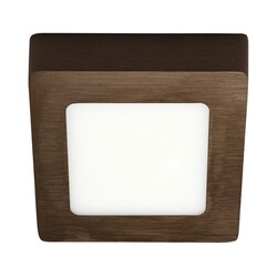 FLUKE Deckenleuchte eckig gebürstetes Bronze 12 cm
