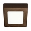 Fantasia FLUKE vierkante plafondlamp in geborsteld brons, 12 cm, 6W LED, 3000K warm wit licht