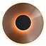 Fantasia ENSO LED wall light, Ø50 cm, sanded aluminium black/bronze, 2700K warm white