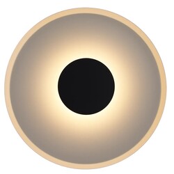 ENSO LED wandlamp Ø50 cm geborsteld zwart / grijs