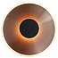 Fantasia ENSO LED Wandleuchte, Ø35 cm, gebürstetes Aluminium schwarz/bronze, 2700K warmweiß