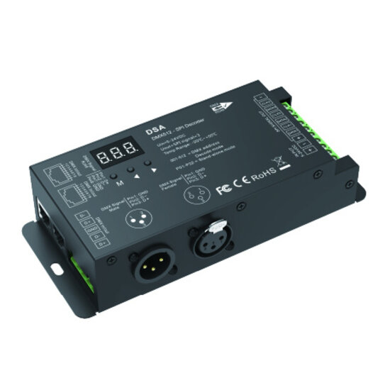 Optonica DMX512 to SPI Pixel Decoder 5-24VDC DMX512/RDM+RF 2.4G - Perfect voor het aansturen van LED-strips