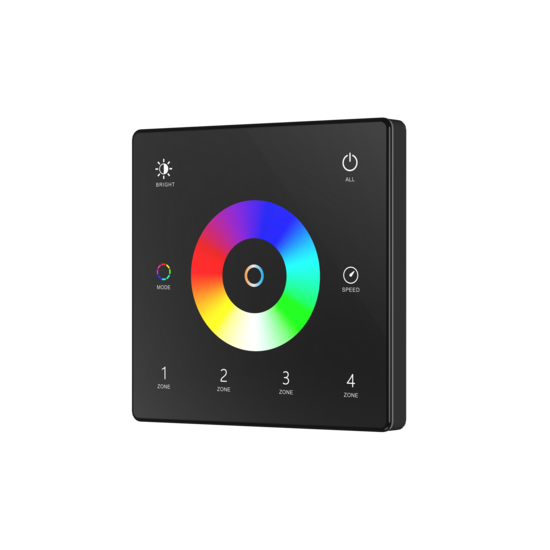 Optonica RGB+CCT Remote Control 4-zone TW5-4 Black - Perfecte controle voor sfeerverlichting