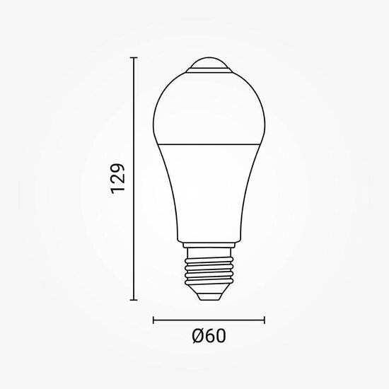 Optonica LED Bulb 7W E27 With PIR Motion Sensor - Intelligente Beleuchtung mit Bewegungserkennung