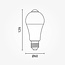 Optonica LED Bulb 7W E27 With PIR Motion Sensor - Smart lighting with motion detection