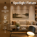 Optonica Spotlight Fixture Black - Perfect lighting for any space