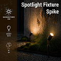 Optonica Spotlight Fixture Spike IP65 - Idéal pour l'éclairage extérieur
