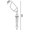 Optonica Spotlight Fixture Spike IP65 - Ideal for Outdoor Lighting