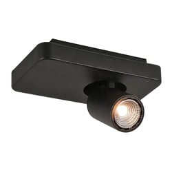 Nysit plafondspot zwart/wit richtbaar GU10 4,5W dimbaar