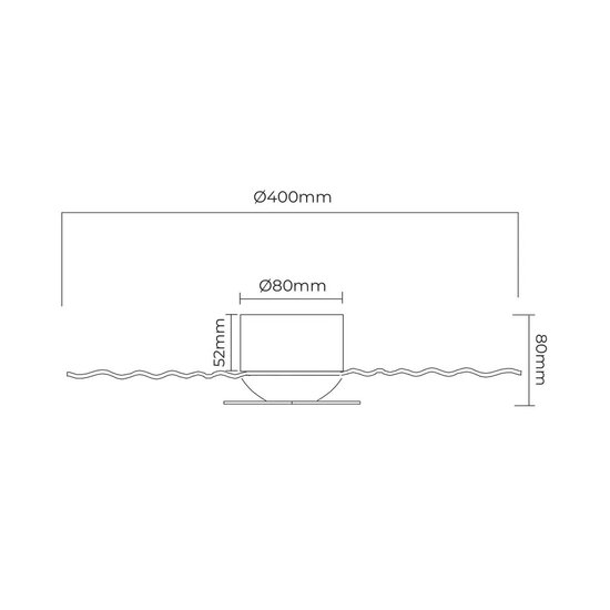 Fantasia SHIWA LED wall light, Ø40 cm, bronze aluminium, 2700K warm white light, IP20