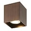 Fantasia BABAR plafonnier carré, bronze brossé, 1x GU10 non incl. (max 50W), IP20