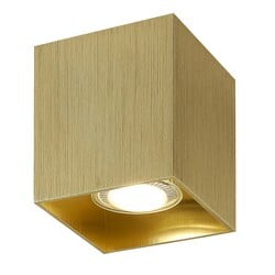 BABAR plafondlicht geborsteld goud vierkant GU10
