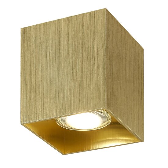 Fantasia BABAR plafón cuadrado, oro cepillado, 1x GU10 máx. 50W (bombilla no incluida), IP20