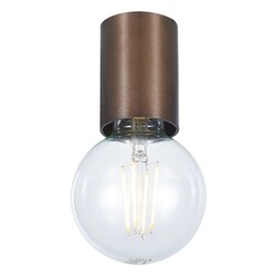 BABU Deckenleuchte gebürstete Bronze, E27-Fassung, Ø56 mm