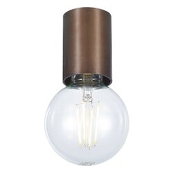 BABU plafondlamp geborsteld brons, E27 fitting, Ø56 mm